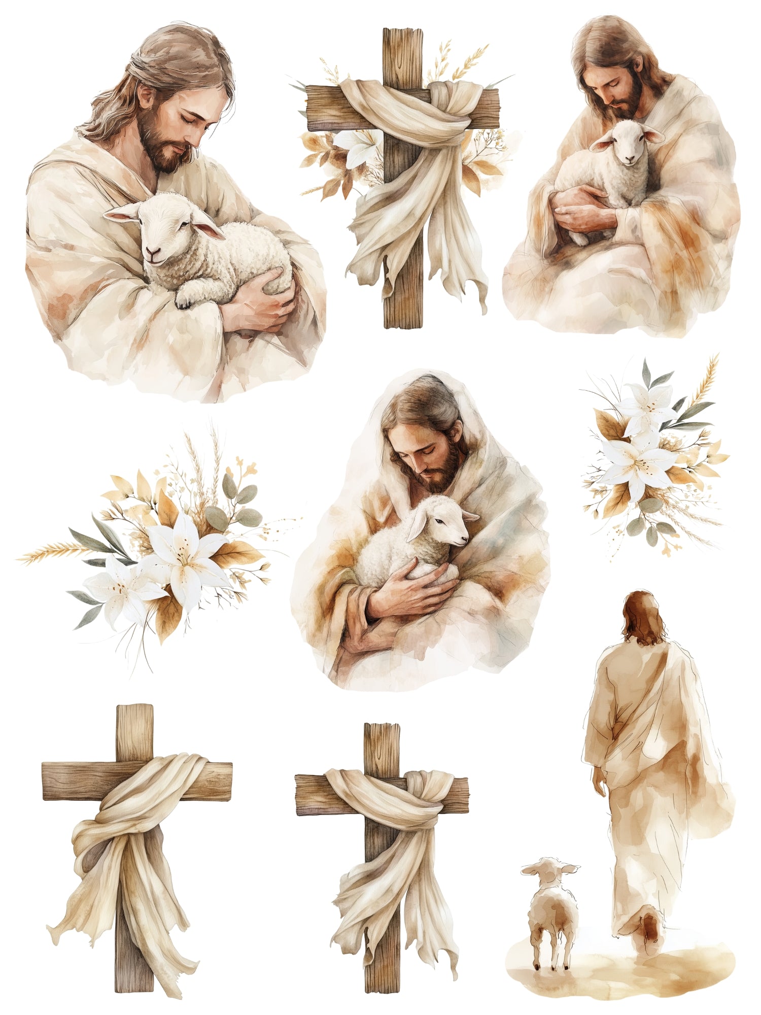 Worthy is the Lamb Rub-On Transfer Set-Rub-on Transfer-Essential Stencil