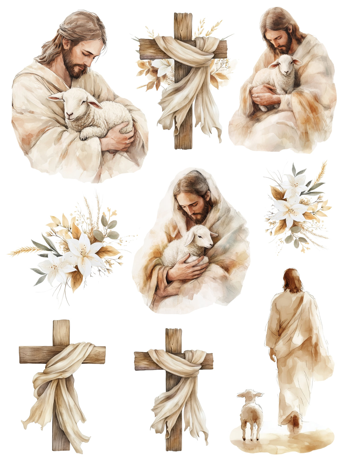 Worthy is the Lamb Rub-On Transfer Set-Rub-on Transfer-Essential Stencil