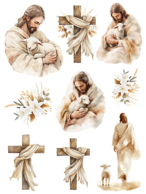 Worthy is the Lamb Rub-On Transfer Set-Rub-on Transfer-Essential Stencil