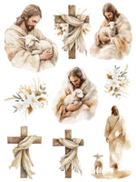 Worthy is the Lamb Rub-On Transfer Set-Rub-on Transfer-Essential Stencil