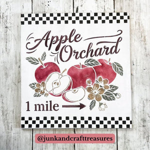 Apple Orchard Stencil-Fall-Essential Stencil