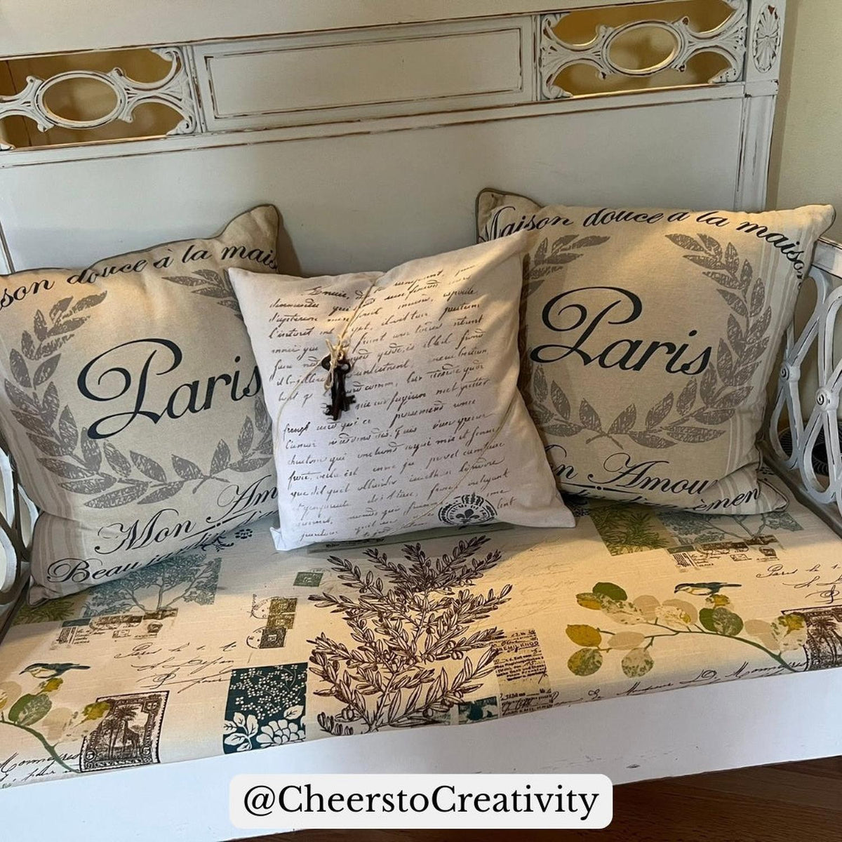 French Script + bonus-Home-Essential Stencil