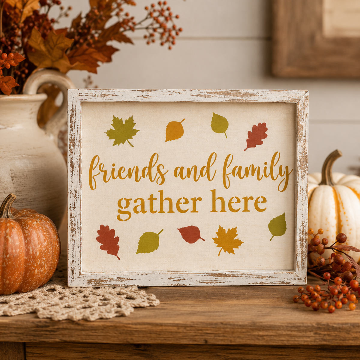 Welcome Autumn Stencil Set