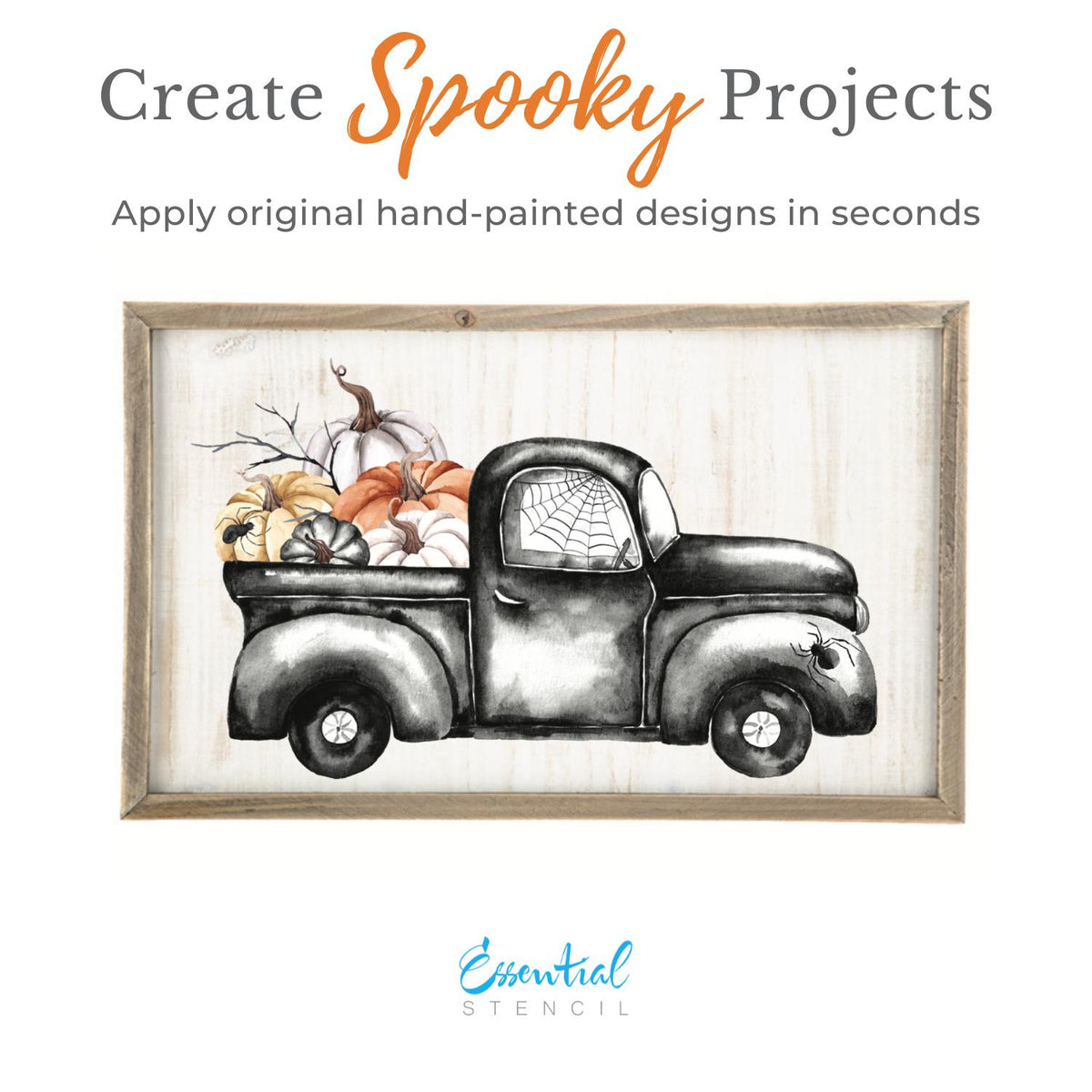 Halloween Gnomes and Truck Rub-on Transfer-Rub-on Transfer-Essential Stencil