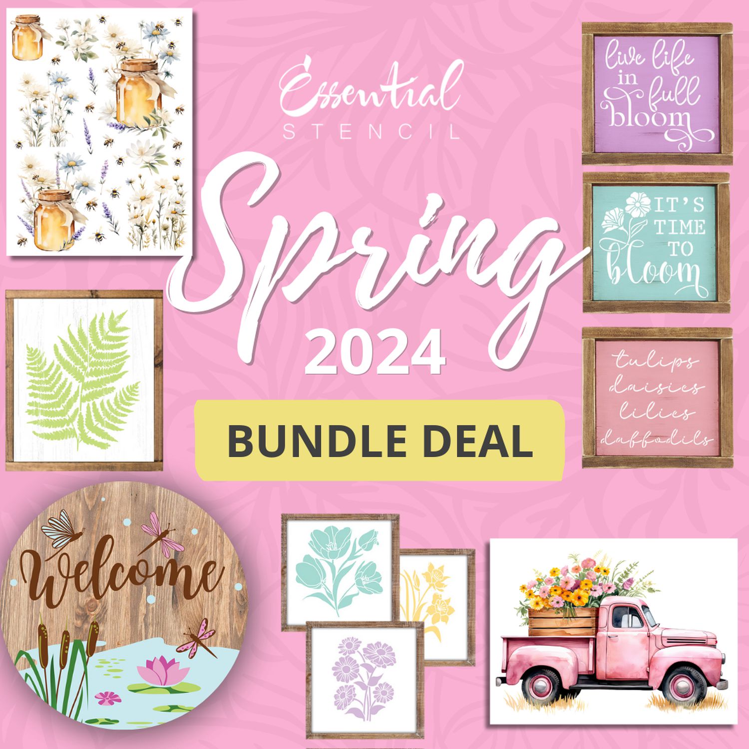 Hop into Spring with My Latest Stencil Sale!