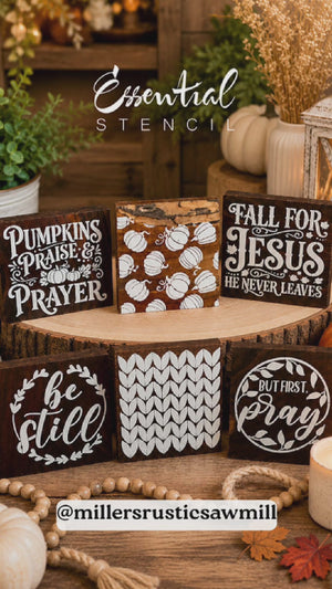 Fall for Jesus Mini Stencil Set