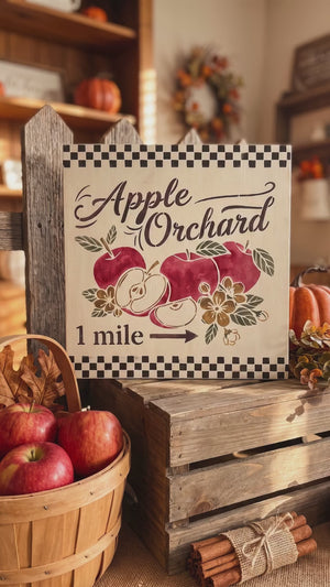 Apple Orchard Stencil