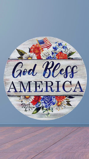 God Bless America Door Hanger Stencil