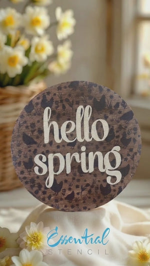 Chicken and Floral Pattern