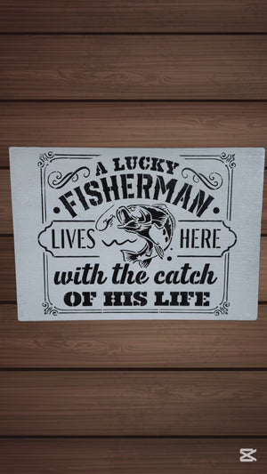 Fisherman Stencil Set | 2pk