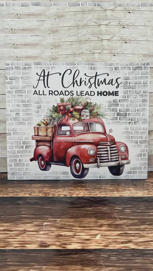 Vintage Christmas Trucks Rub-on Transfer Set