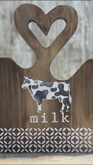 Eggs. Bacon. Milk. Mini Sign Stencils (3 Pack)