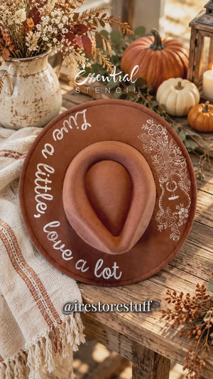 Country Love Hat Stencil
