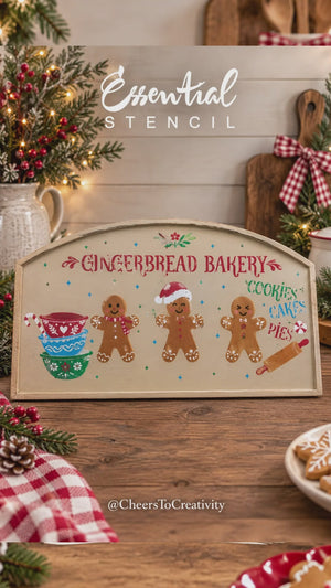 Gingerbread Bakery Stencil