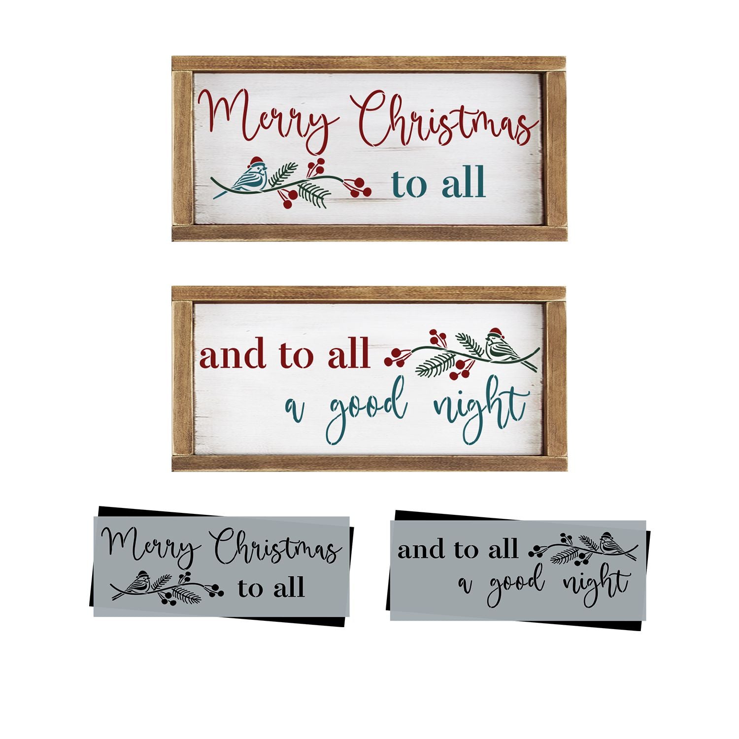 To All a Good Night Stencil Set (2 Pack)-Christmas-Essential Stencil