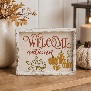 Welcome Autumn Stencil Set