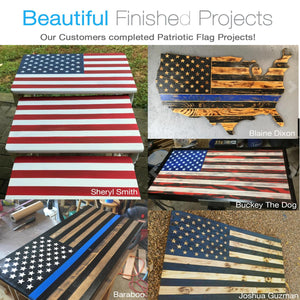 50 Star Stencil set for American Flag Sign (2 sizes)