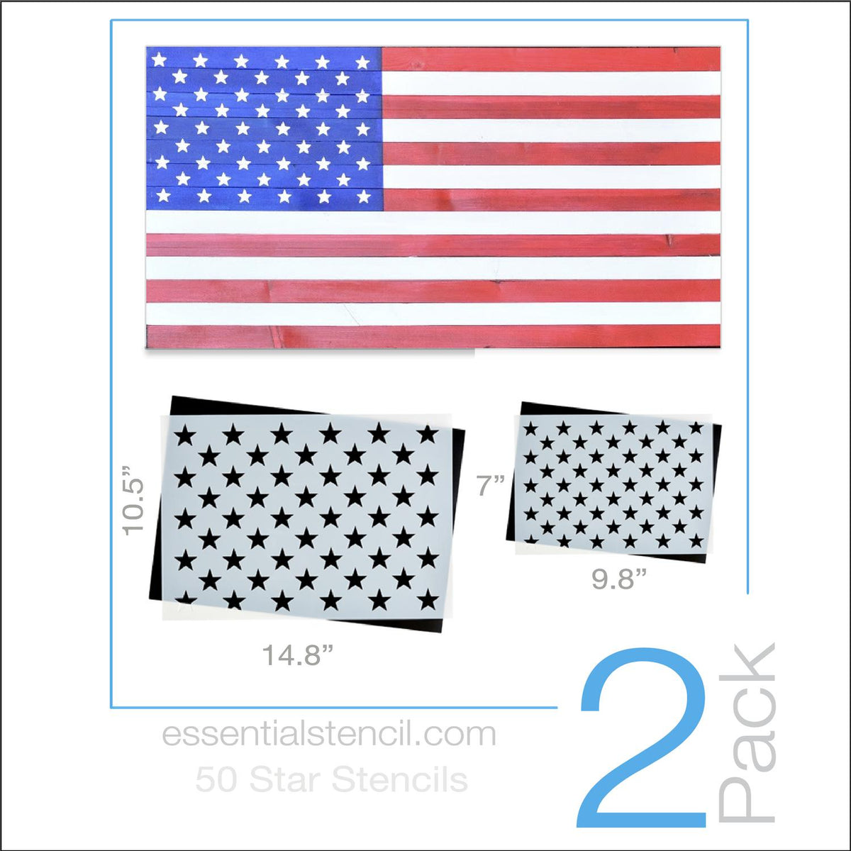 patriotic stencil for american flag wood sign