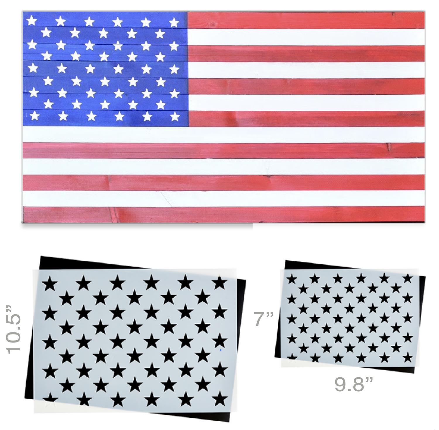 50 Star Stencil (2PK) Ideal for creating American Wood Flags