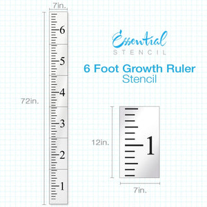 6ft Growth Chart Ruler Stencil-Home-Essential Stencil