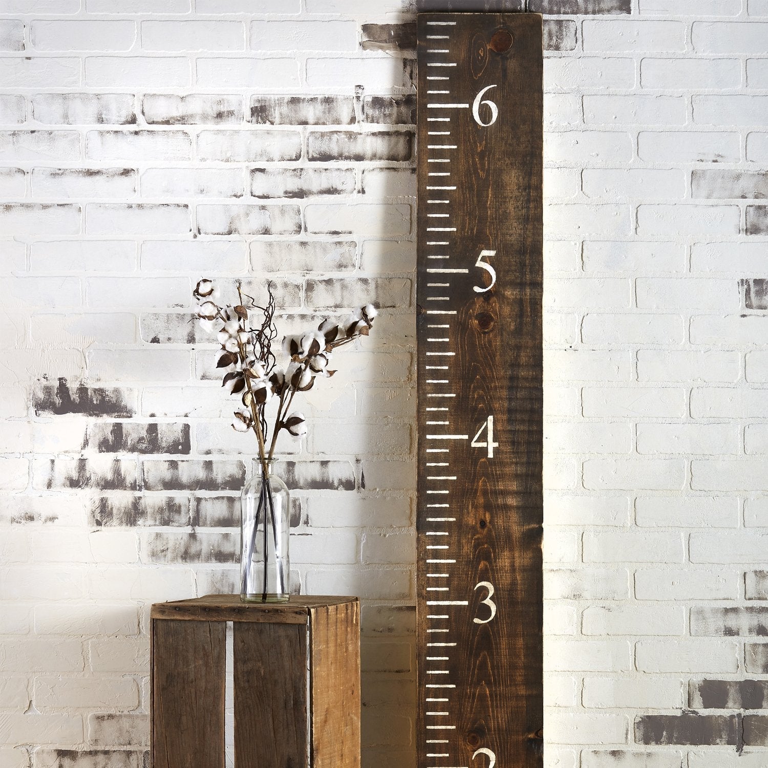 Growth Chart Stencil Template - Reusable Mylar Stencil For Wall Or Wood Ruler Decor