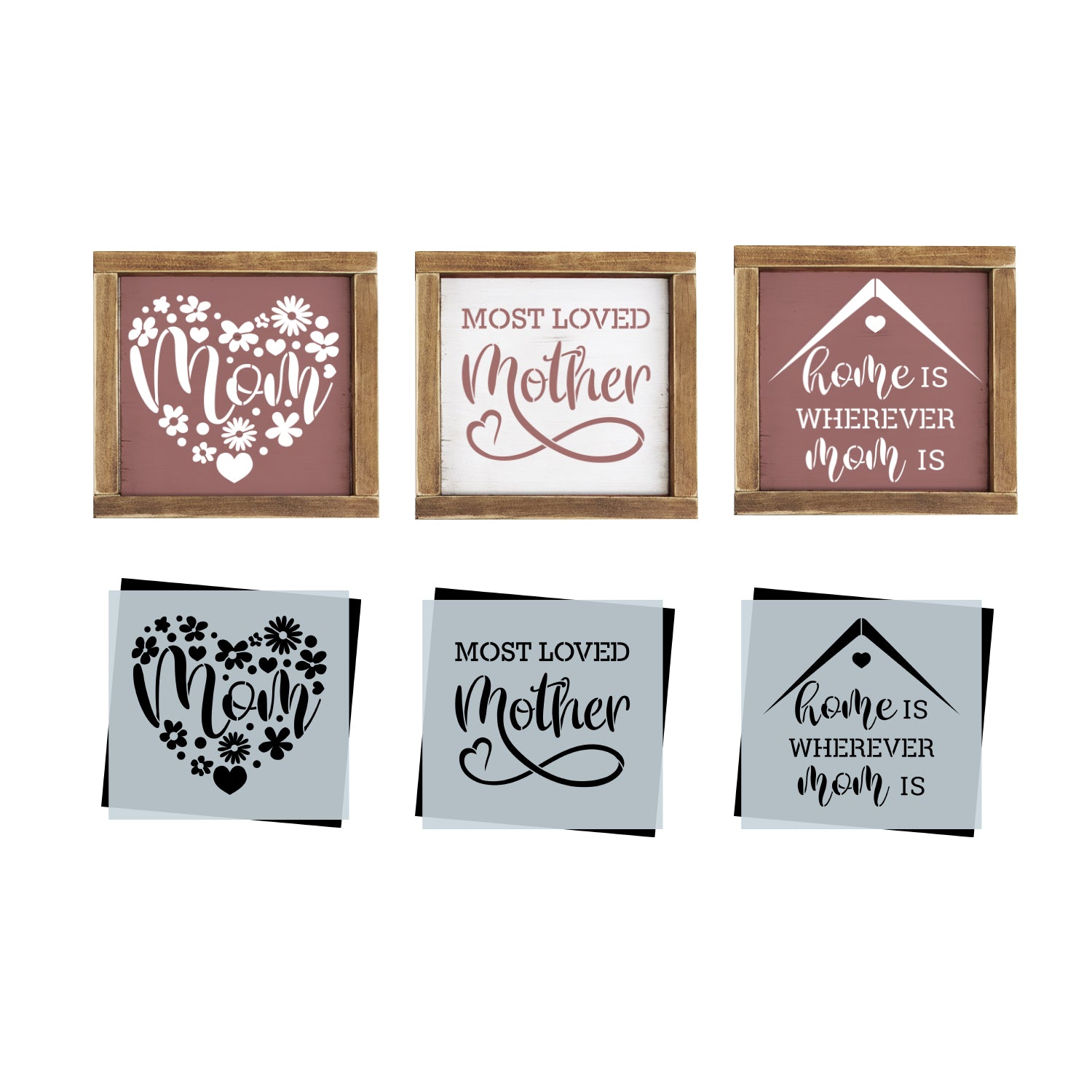 Mom Mini Sign Stencils (3 Pack)-Summer-Essential Stencil