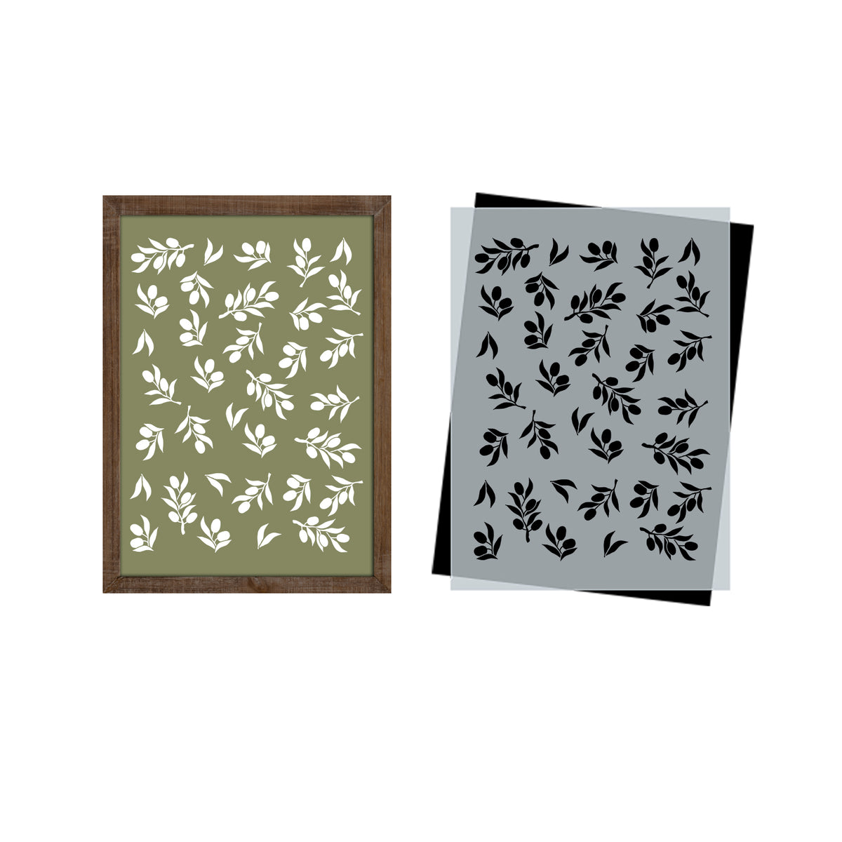 Olive Branch Pattern-Pattern-Essential Stencil