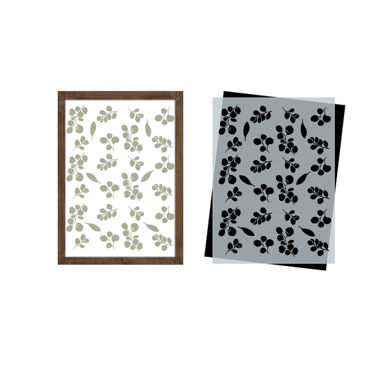 Eucalyptus Pattern-Pattern-Essential Stencil