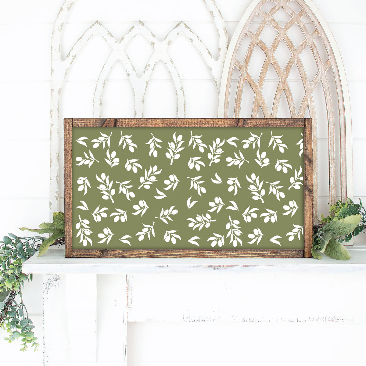 Olive Branch Pattern-Pattern-Essential Stencil