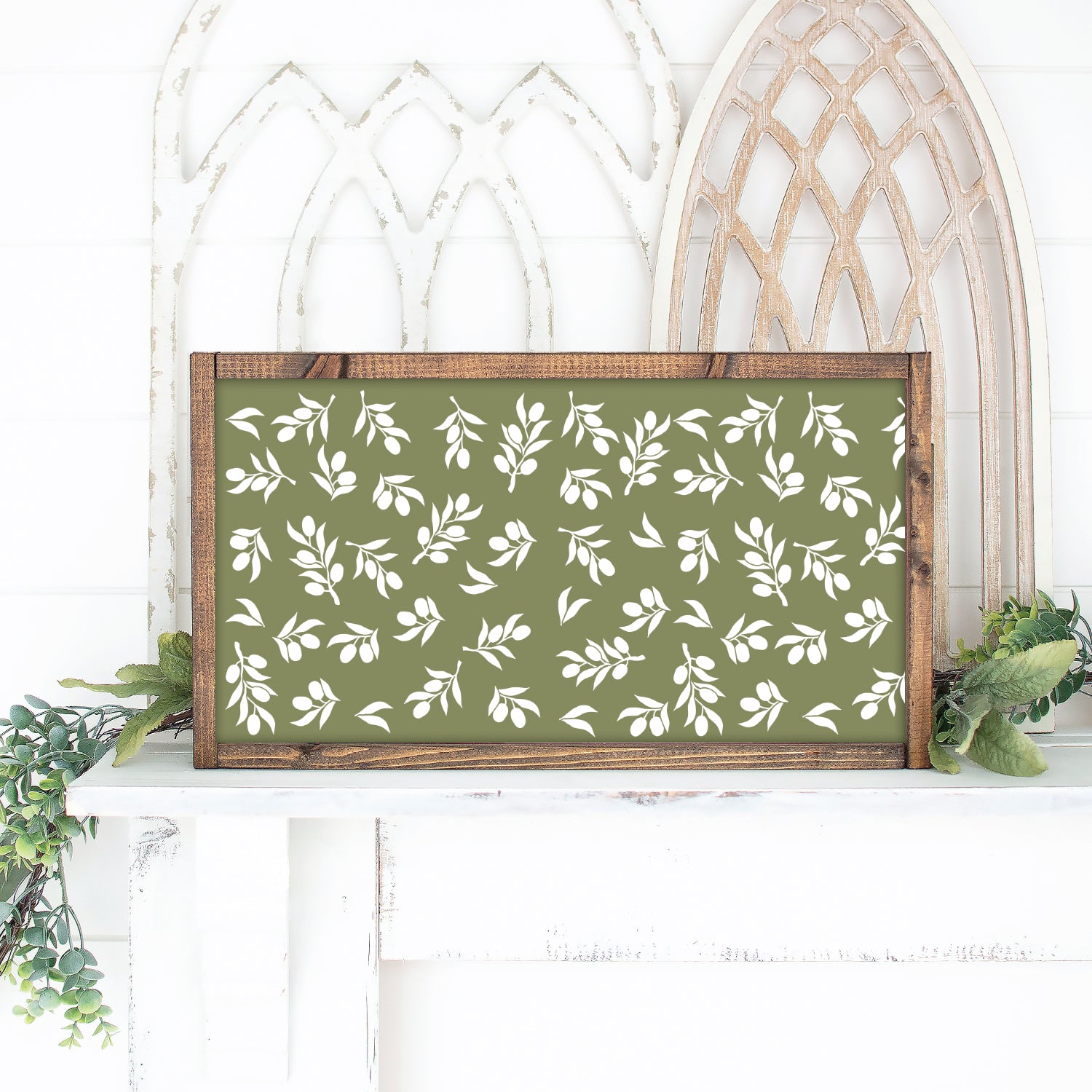 Olive Branch Pattern-Pattern-Essential Stencil