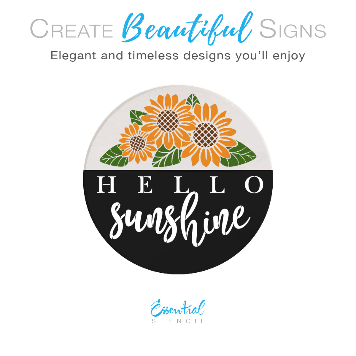 Hello Sunshine Door Hanger Stencil-Summer-Essential Stencil