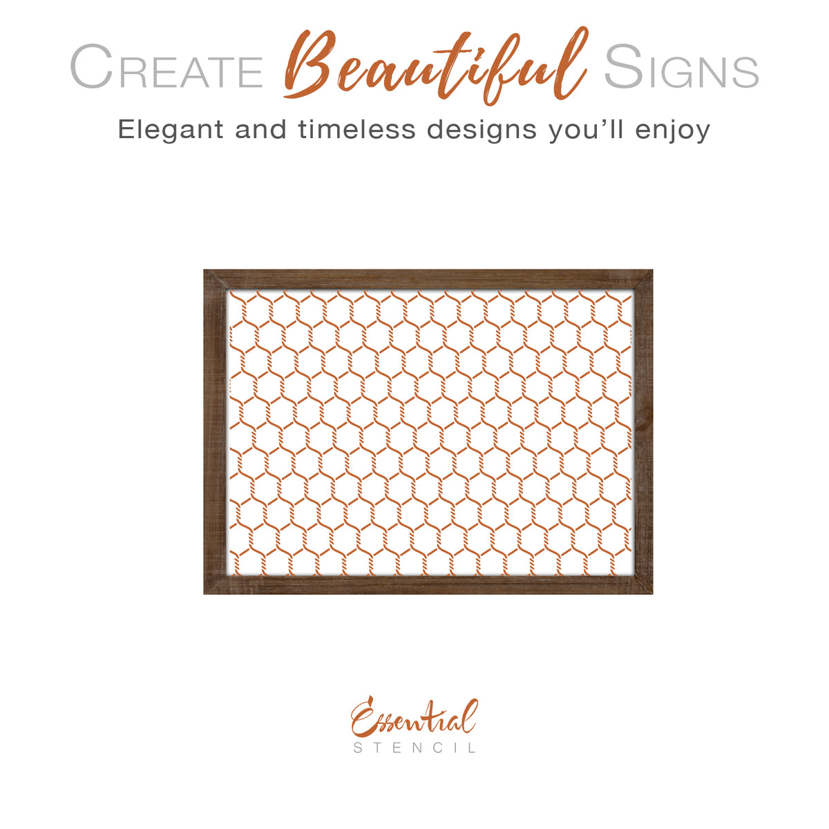 Chicken Wire Pattern-Pattern-Essential Stencil