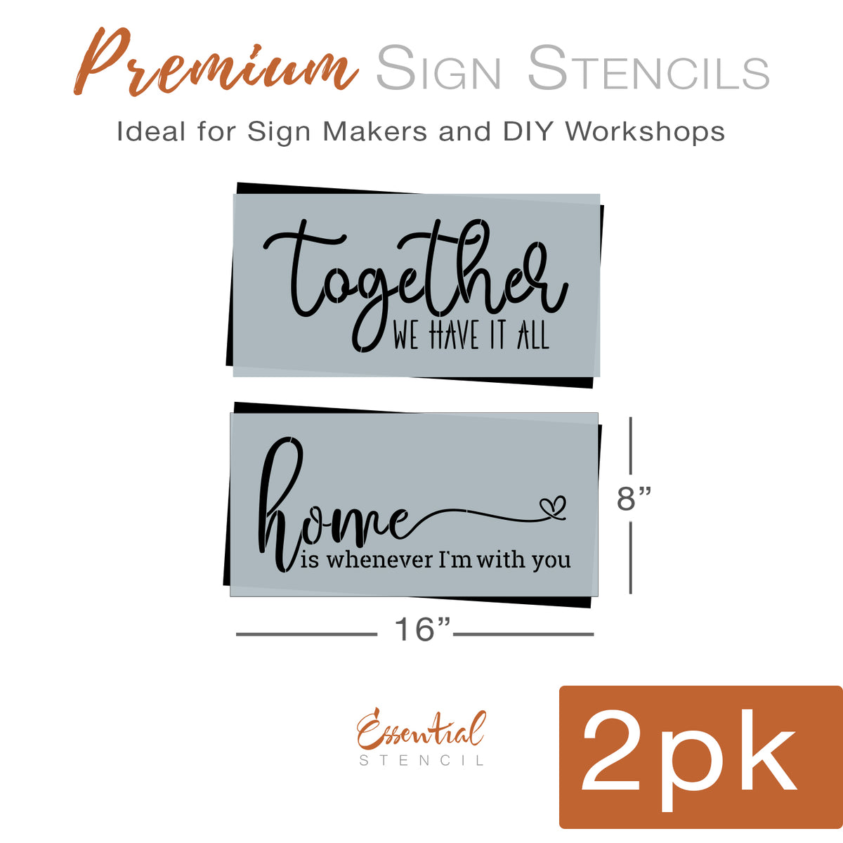 "We have it all" Stencil Set (2pk)-Summer-Essential Stencil