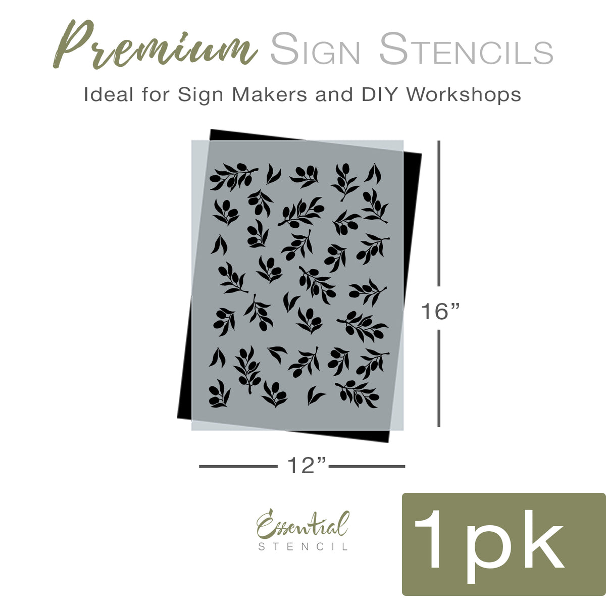 Olive Branch Pattern-Pattern-Essential Stencil