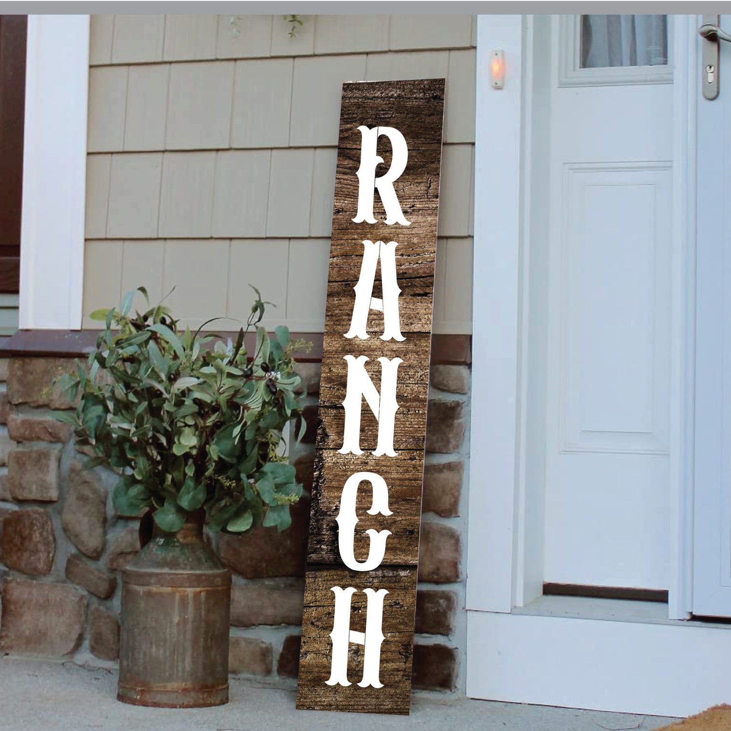 Ornate Country Welcome Stencil Porch Sign Template — Stencil Me Pretty