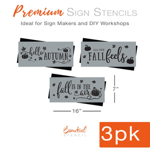 All the Fall Feels Stencil Set (3 pack)-Fall-Essential Stencil