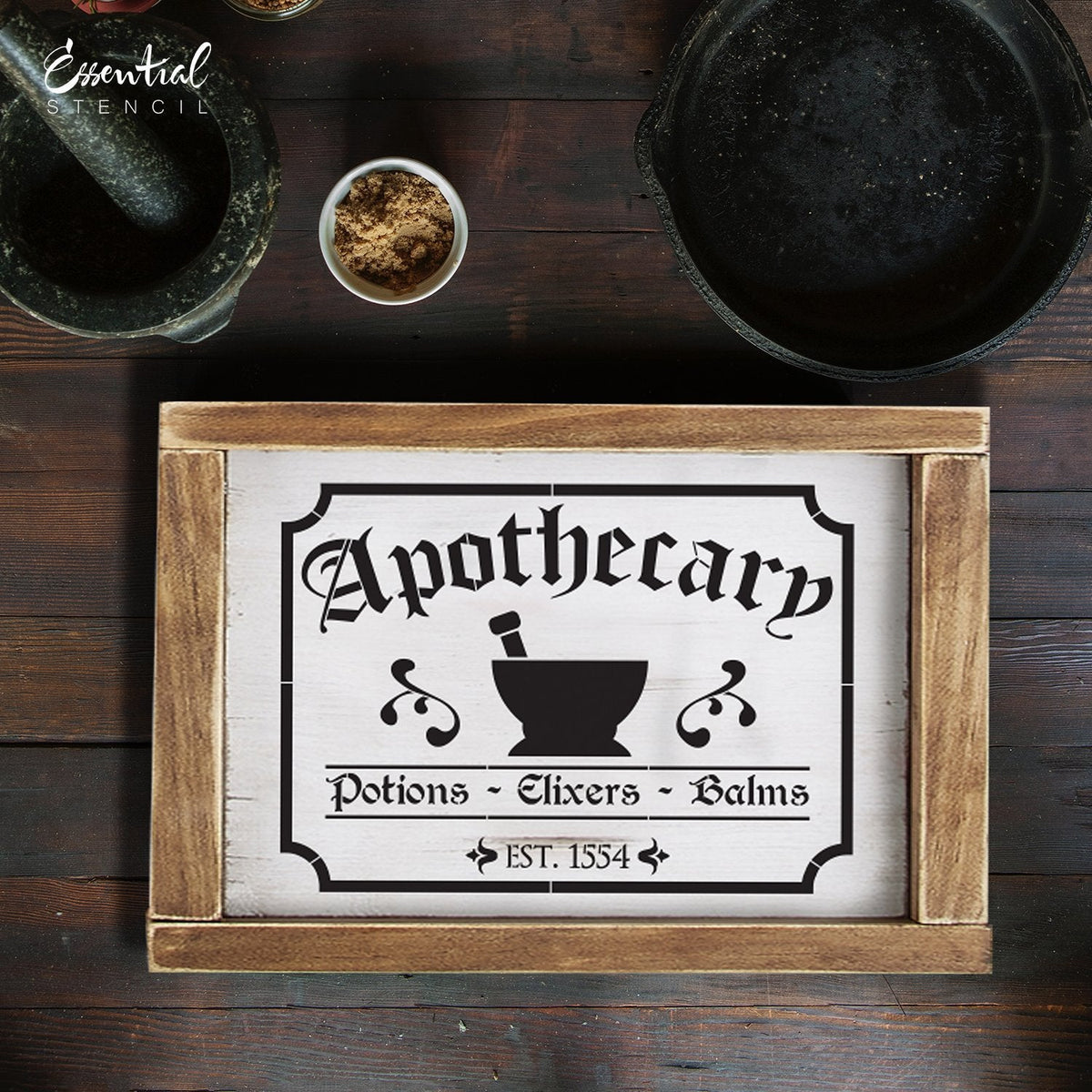 DIY reusable Halloween stencils, Apothecary sign stencil, Double Double toil and trouble fire burn and cauldron bubble sign stencil, Witch sign stencils
