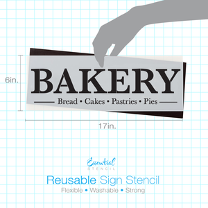 Bakery Sign Stencil-Kitchen-Essential Stencil