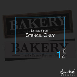 Bakery Sign Stencil-Kitchen-Essential Stencil