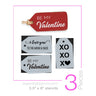 Be My Valentine Mini Tag Stencil Set (3 Pack)