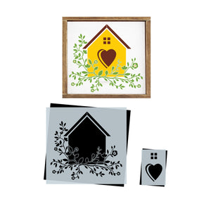 Bird House Sign Stencil Set (2 pack)-Spring-Essential Stencil