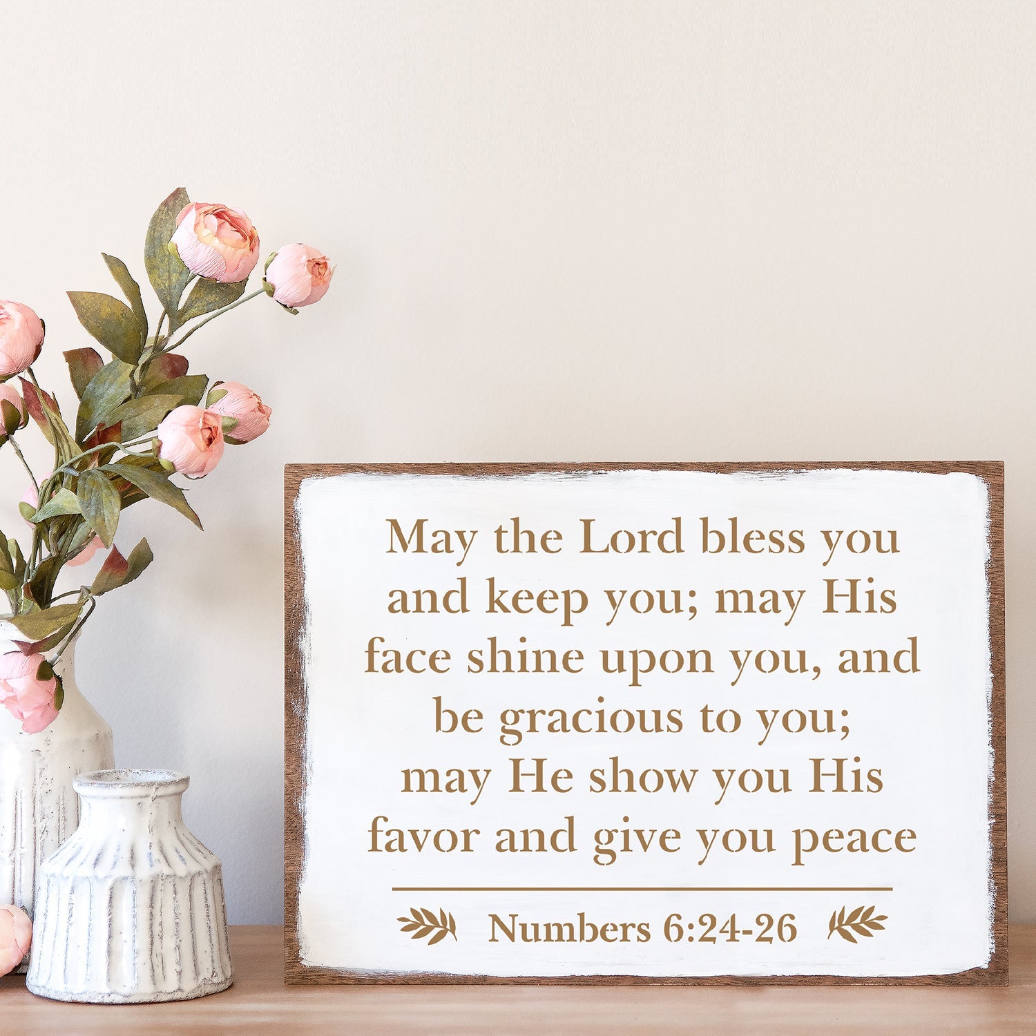 Bless you and Keep you Sign Stencil-Scripture-Essential Stencil