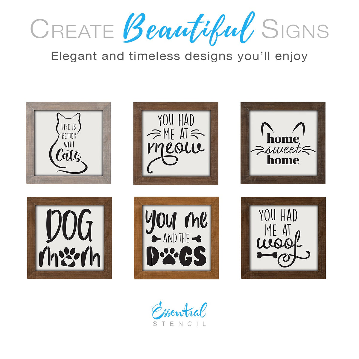 diy reusable pet stencils, mini wood cat sign stencils, mini home cat signs, you me and the cats sign stencil, life is better with cats sign stencil, my children purr sign stencil, cat paws sign stencil, you had me at meow sign stencil, cat whiskers stencil, I heart my cat sign stencil, cat home sweet home sign stencil, one cat short of crazy sign stencils,