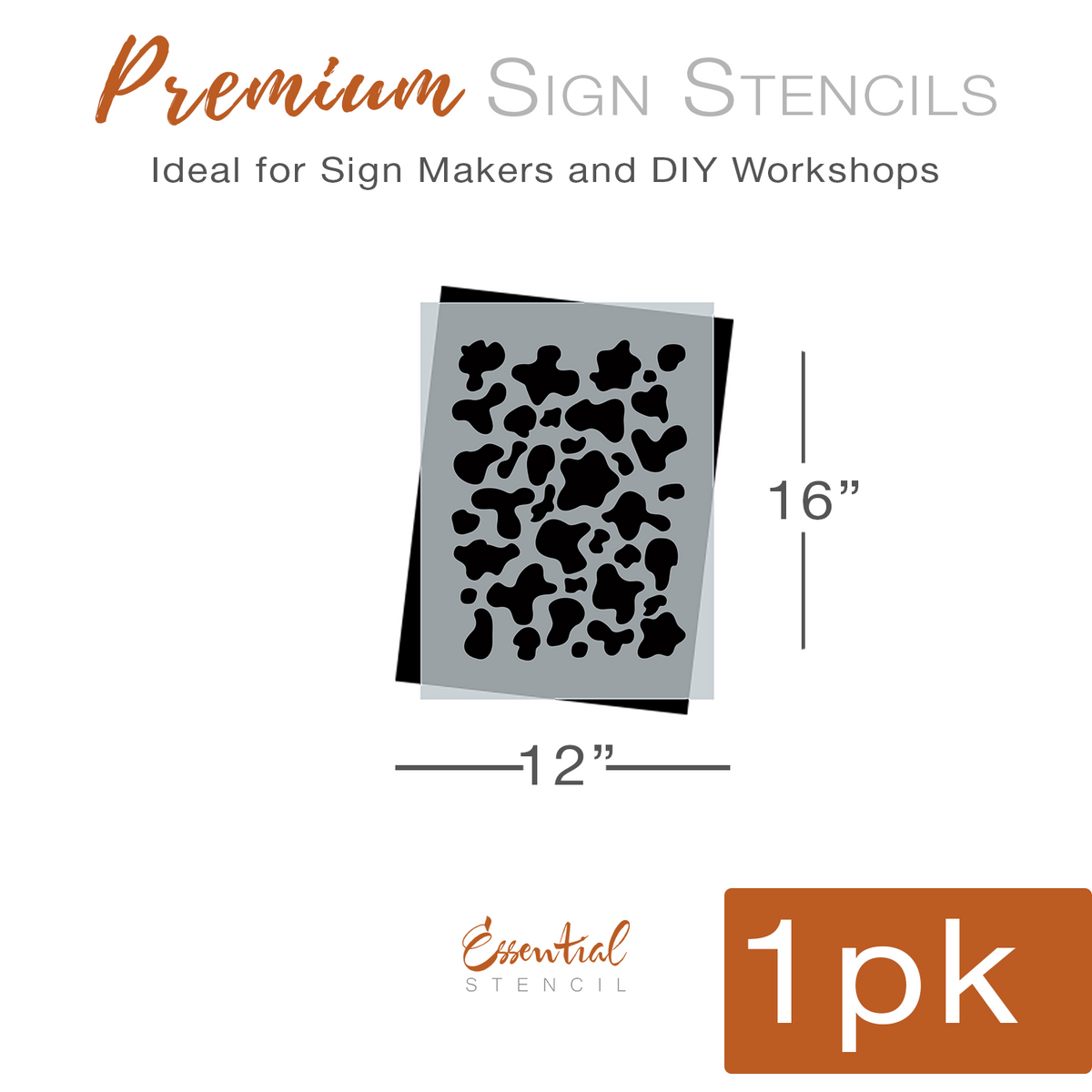 DIY reusable cow print pattern stencil, cow print pattern cut out, repeat cow spot stencil, country, rustic framhouse wood signs, farm wood sign stencils, farmhouse patterns, country patterns, farm life sign pattern