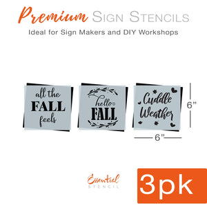 Cuddle Weather Mini Stencils (3 Pack)-Fall-Essential Stencil