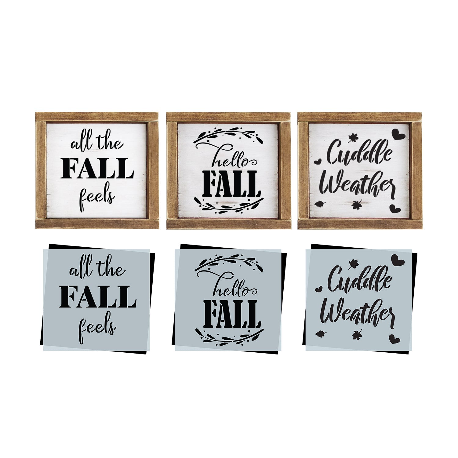 Cuddle Weather Mini Stencils (3 Pack)-Fall-Essential Stencil