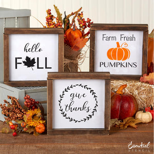 simple fall sign stencils for painting wood signs