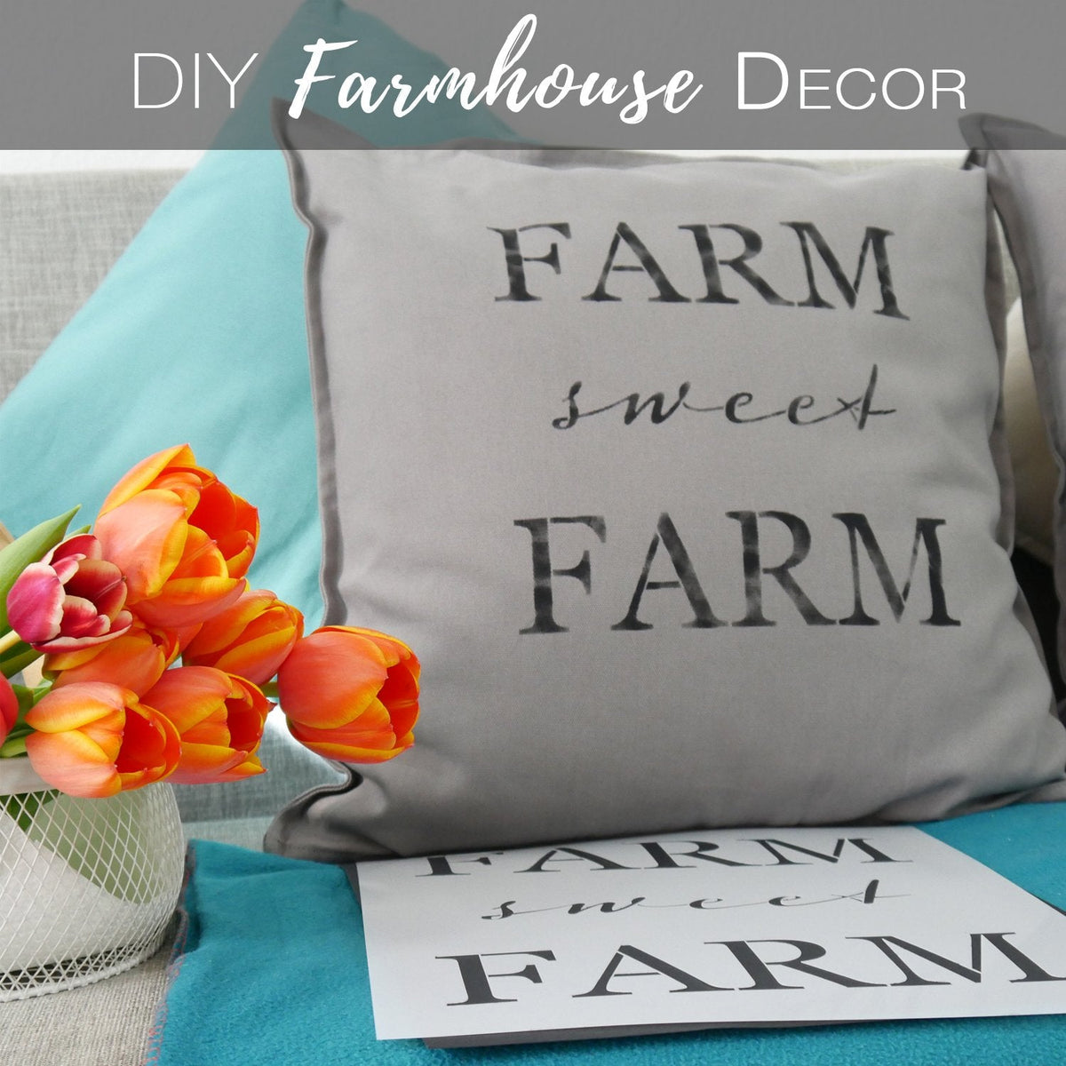 Farmhouse Sign Reusable Stencil Set