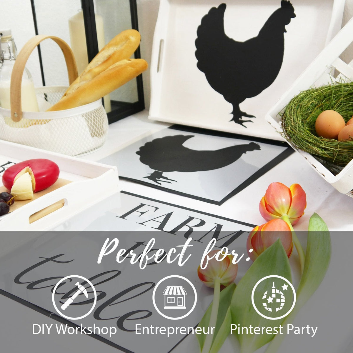 Farmhouse Sign Reusable Stencil Set