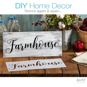 Gather, Welcome, Farmhouse Stencil Set | DIY Beautiful Farmhouse Decor